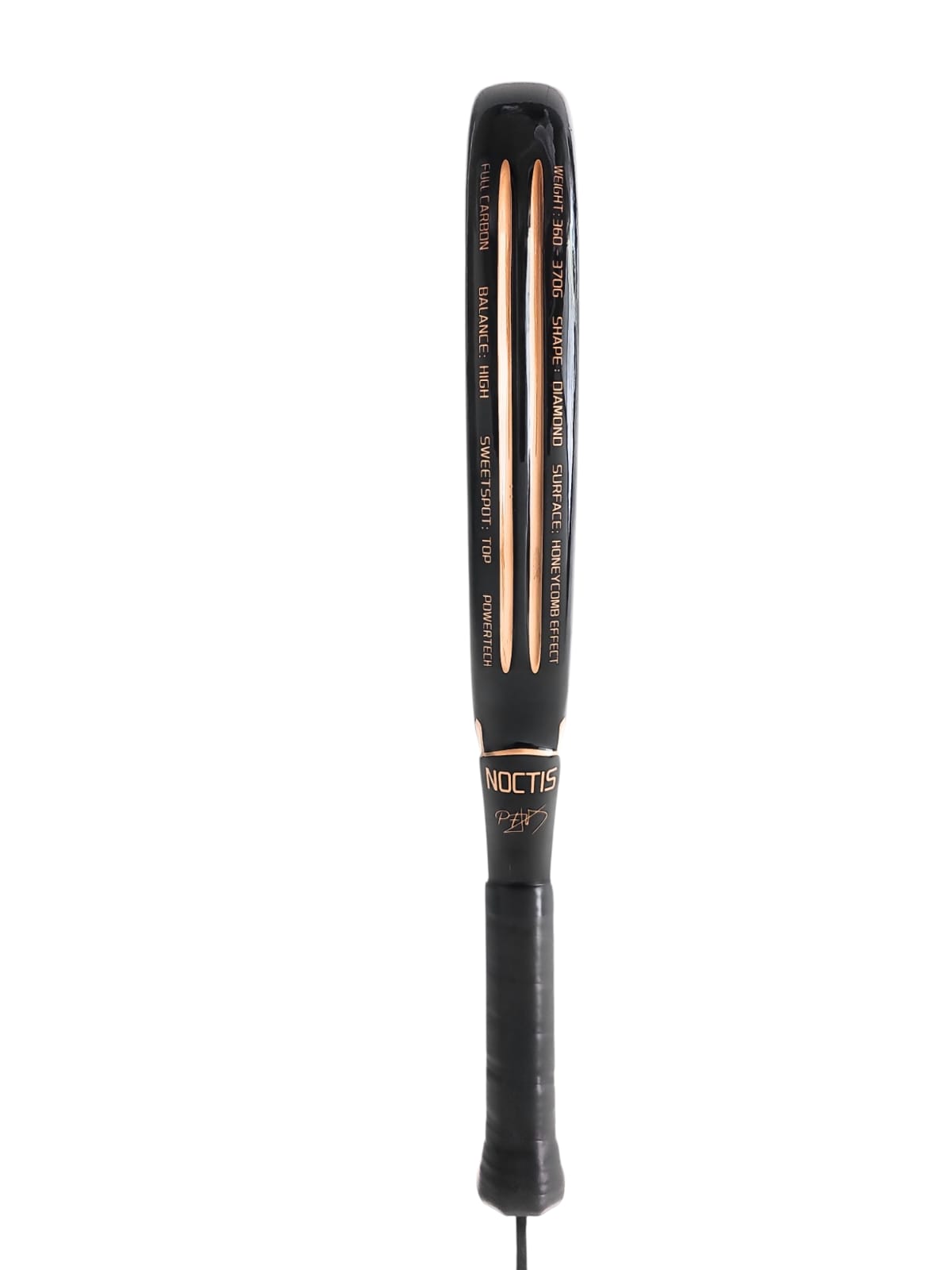 Kadur Noctis Pala de Pádel Profesional | Fibra de Carbono y EVA Flexible | con Funda | para Principiantes e Intermedios